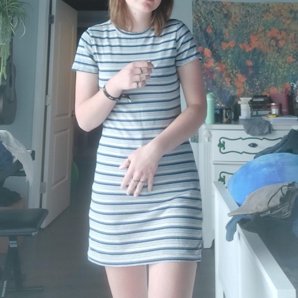 Blue Striped Dress - Picture 2 of 2